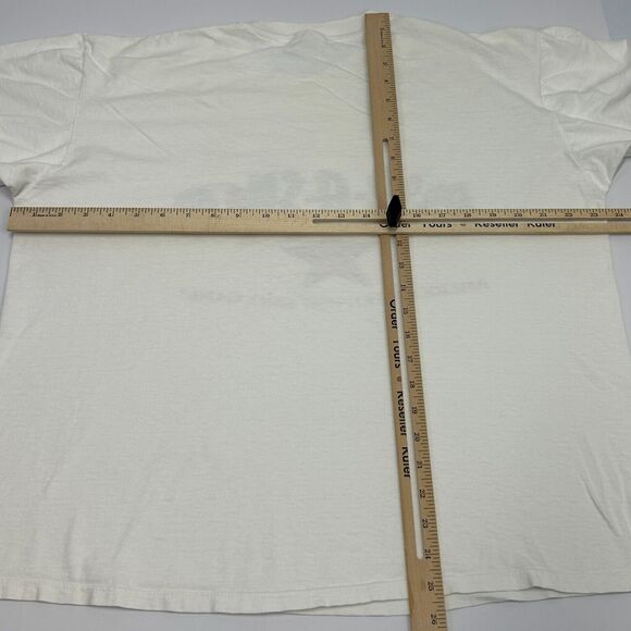 Vintage 80s Pop-A-Shot Basketball Game T Shirt Arcade USA Made White XL X-Large - Picture 10 of 10